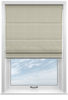 Soft Chevron, Toffee - Motorised Roman Blind